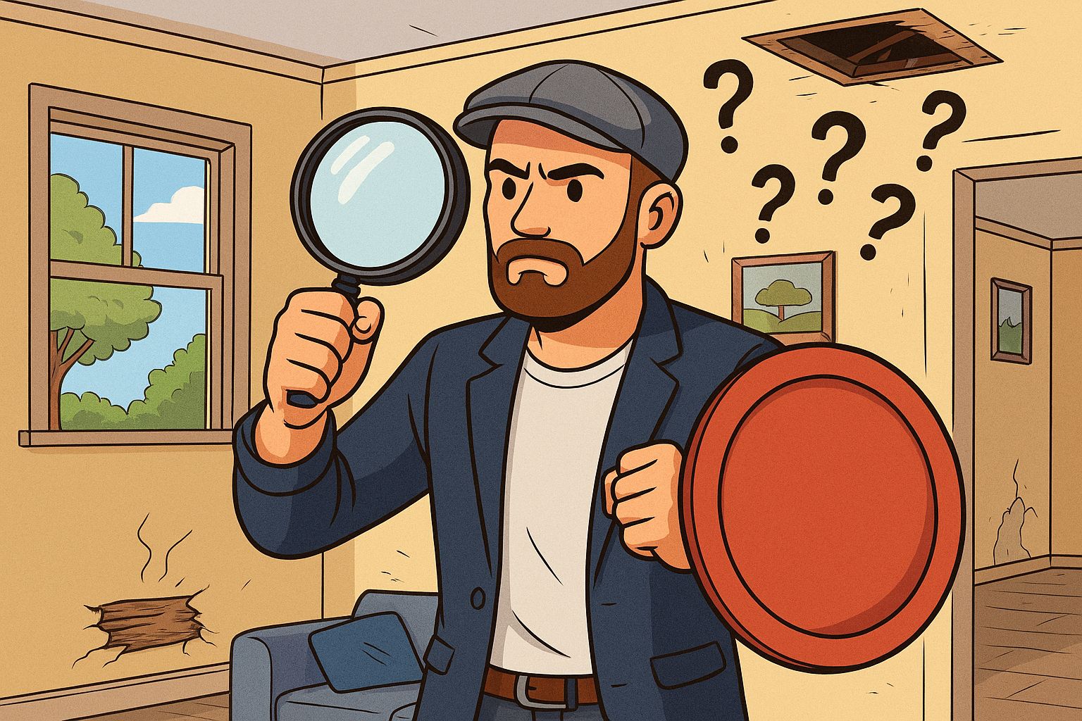 Surprises cachées visite immobilière, article expliquant l'intérêt d'être accompagné par un professionnel du batiment quand on visite un bien immobilier